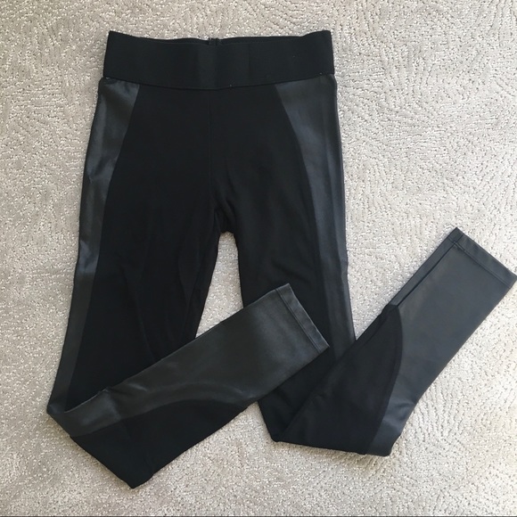 Soft leggings half leather - Picture 1 of 5